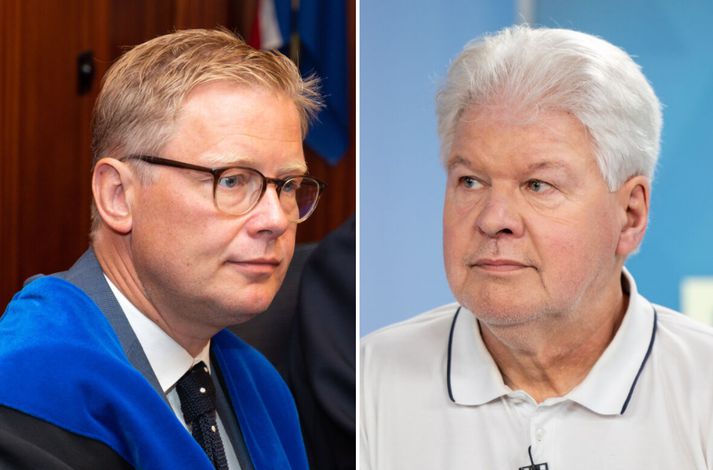 Sigurður Kári Kristjánsson er ekki skemmt yfir ummælum Ólafs Þ. Harðarsonar.