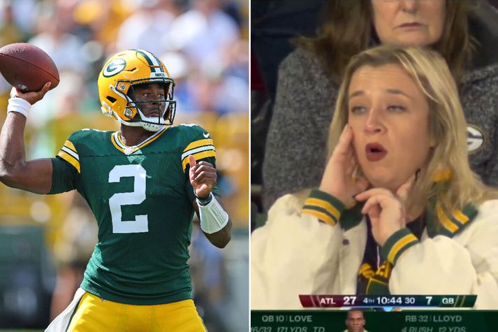 Er ég á lífi? Stuðningsmenn Packers trúðu vart eigin augum yfir því hversu slakt lið þeirra var í nótt.