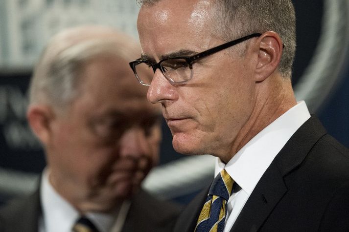 Andrew McCabe, fyrrverandi aðstoðarforstjóri bandarísku alríkislögreglunnar.