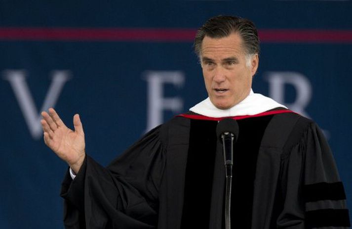 Mitt Romney verður líklegast frambjóðandi Repúblikana í forsetakosningunum.