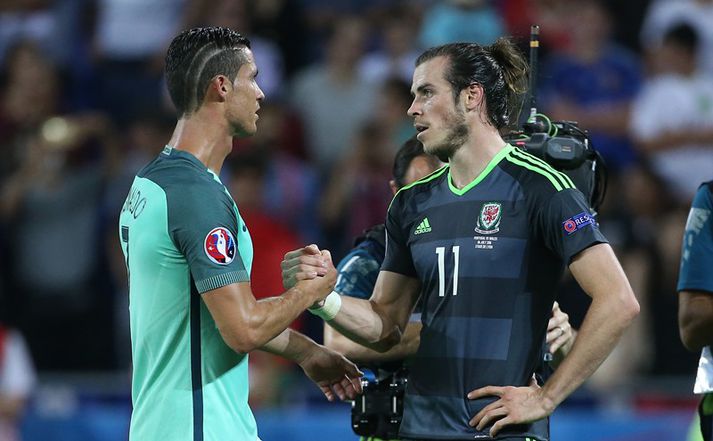 Ronaldo og Bale eftir leikinn í gær.