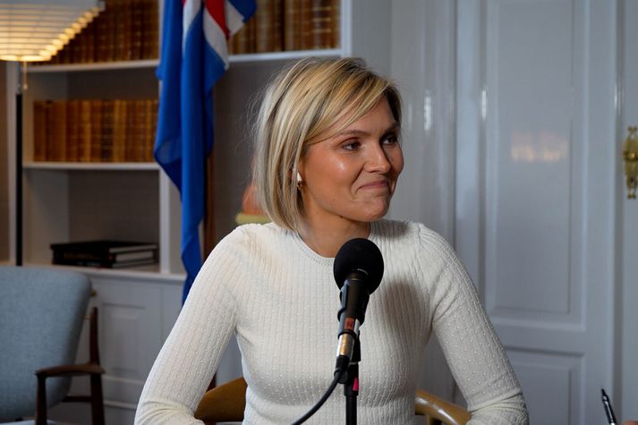 Kristrún Frostadóttir forsætisráðherra fór um víðan völl í nýjasta hlaðvarpsþætti Rest is Politics. Þátturinn var tekinn upp hér á landi í síðustu viku.