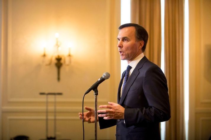 Bill Morneau hefur gegnt embætti fjármálaráðherra landsins frá því að Trudeau tók við embætti forsætisráðherra, eða árið 2015.