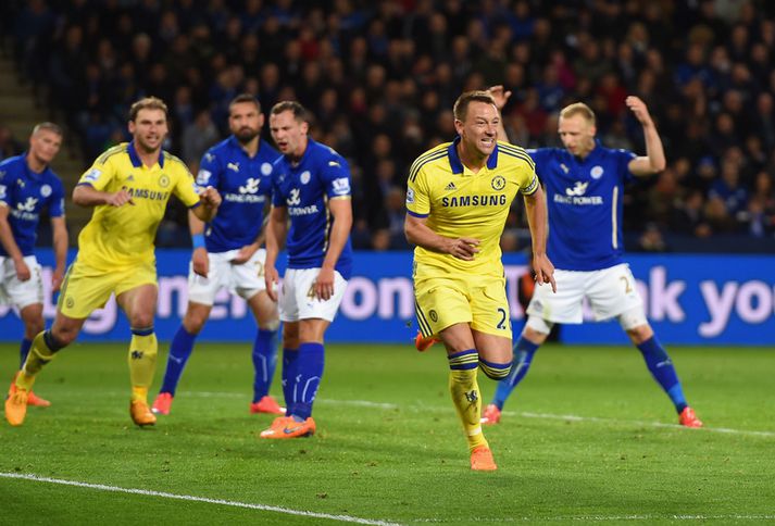 John Terry skoraði mikilvægt mark í kvöld.