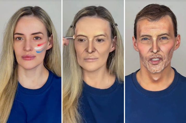 Marina Mamic tók sig til og umbreytti sér í Dag Sigurðsson, þjálfara króatíska handboltalandsliðsins.