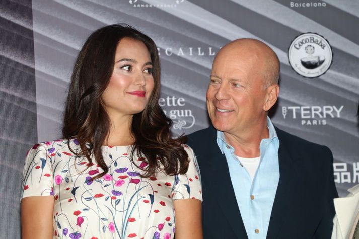 Emma og Bruce Willis á góðri stundu.