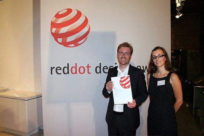 Gunnar Gunnarsson tekur við Red Dot Design-verðlaununum á mánudag.