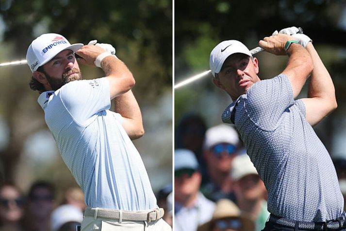 Cameron Young og Rory McIlroy leiða fyrir lokahringinn.