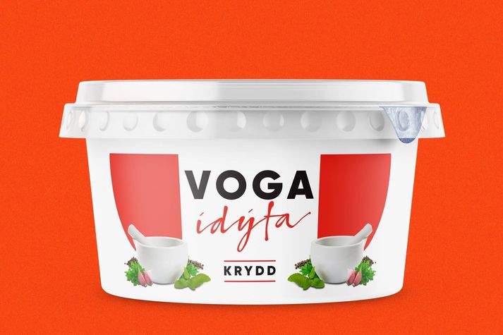 Varan sem um ræðir er Voga ídýfa krydd, bæði í 175 millilítra og 400 millilítra pakkningum.