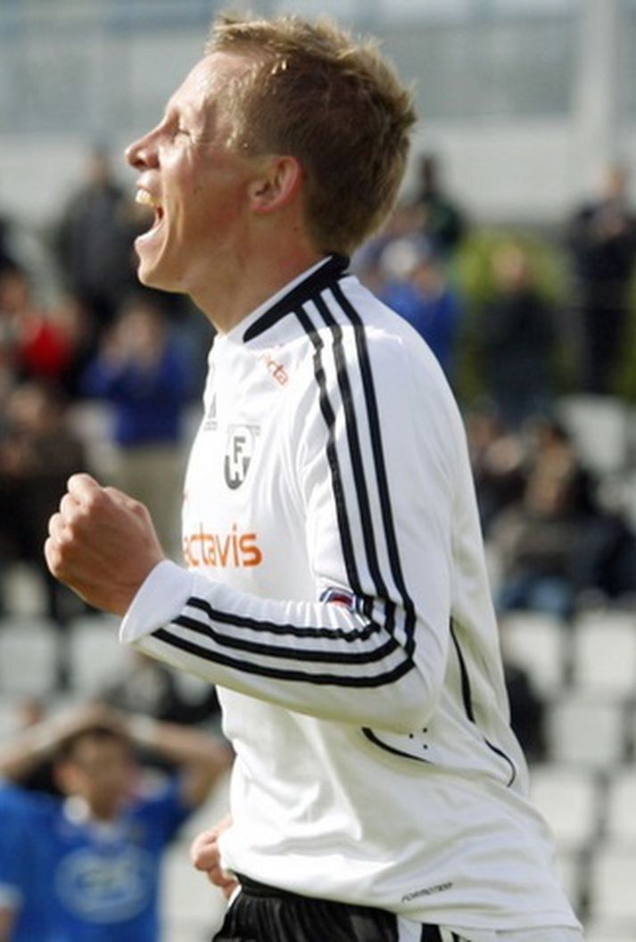 Atli Viðar Björnsson skoraði fyrir FH-inga í kvöld.
