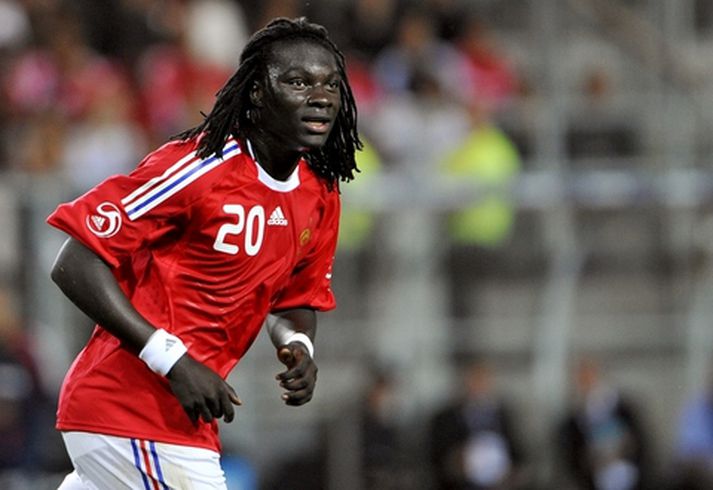 Batefimbi Gomis í landsleik Frakklands og Ekvador í gær.