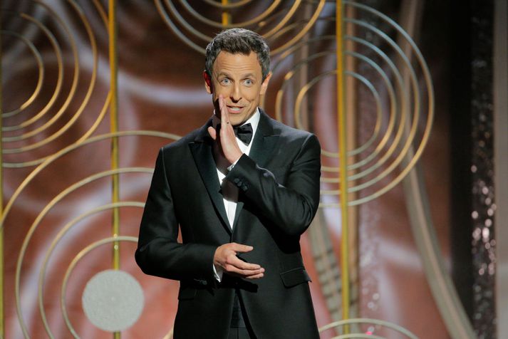 Seth Meyers var gestgjafi Golden Globe í nótt.