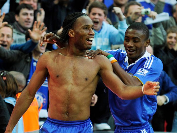 Didier Drogba og Salomon Kalou.