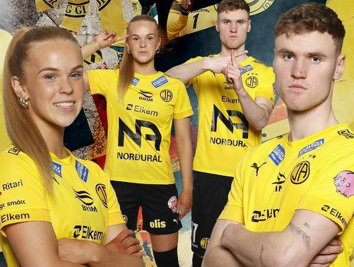 Sunna Rún Sigurðardóttir og Ingi Þór Sigurðsson verða áfram í gulu næstu árin.