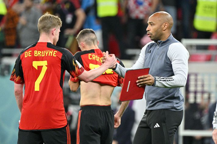 Thierry Henry var aðstoðarþjálfari belgíska landsliðsins en vill nú hækka í tign.