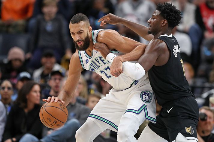 Rudy Gobert tók 20 fráköst fyrir Minnesota Timberwolves í nótt.