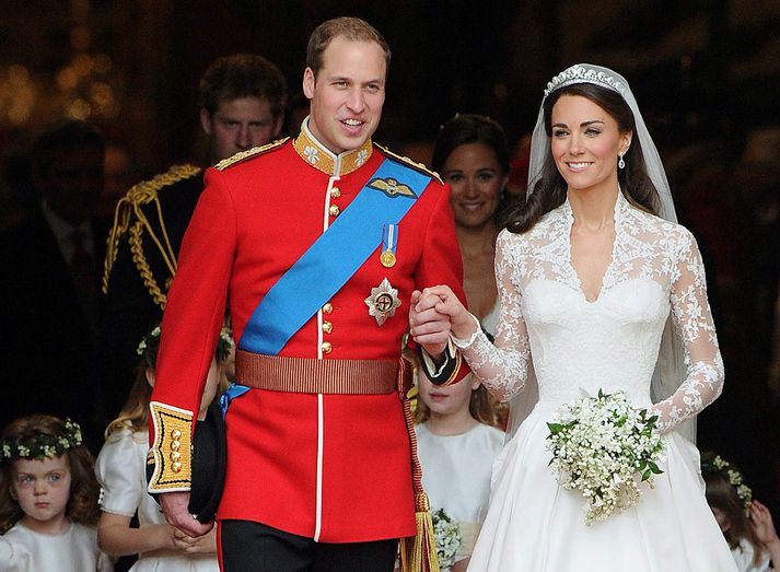 Vilhjálmur prins og Kate Middleton giftu sig í apríl í fyrra.
