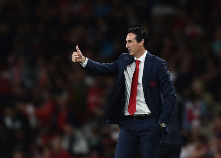 Emery stýrði sínum mönnum til 2-0 sigurs á Everton um helgina