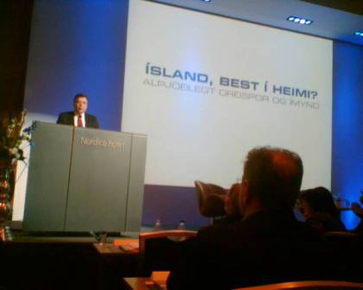 Geir H. Haarde forsætisráðherra á Viðskiptaþingi.