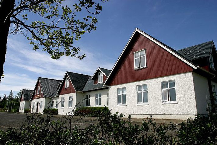 Hótel Valhöll Brann til kaldra kola í júlí 2009.