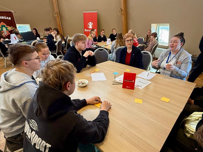 Frá einu ungmennaþingi Barnaheilla. Mynd úr safni.