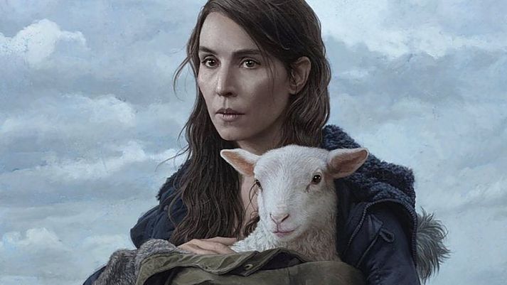 Andlit Noomi Rapace er notað til að auglýsa Dýrið, þó Hilmir Snær sé í jafn stóru hlutverki.