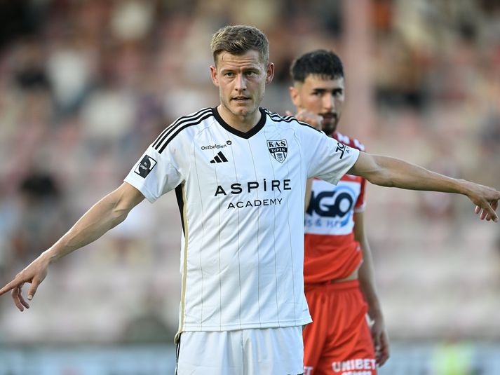 Alfreð gekk til liðs við Eupen frá Lyngby á dögunum.