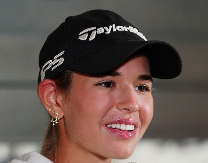 Kai Trump byrjaði alls ekki vel á sínu fyrsta LPGA-móti.