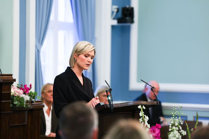 Kristrún Frostadóttir forsætisráðherra flutti í kvöld stefnuræðu fyrir komandi þingvetur.