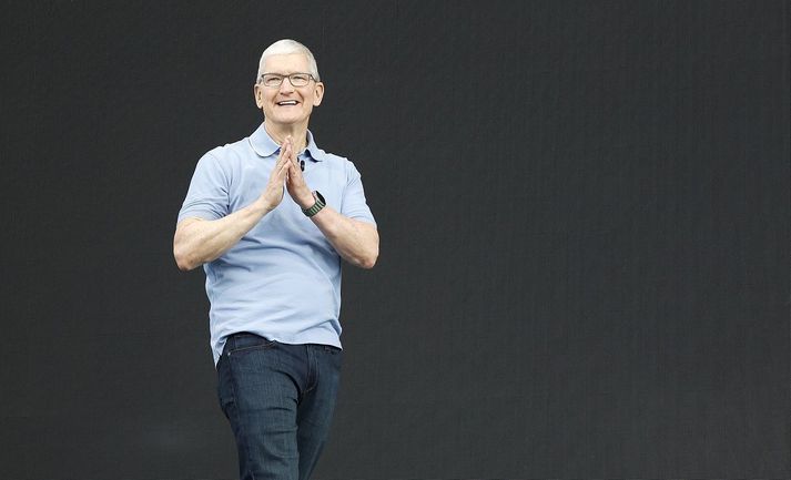 Tim Cook er forstjóri Apple.