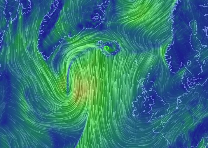 Mjög slæmu veðri er spáð um allt land næsta sólarhring.