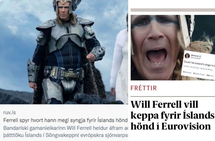 Fréttablaðið og RÚV féllu í gildru Twitter-trölls sem skrifaði undir nafni Will Ferrell.