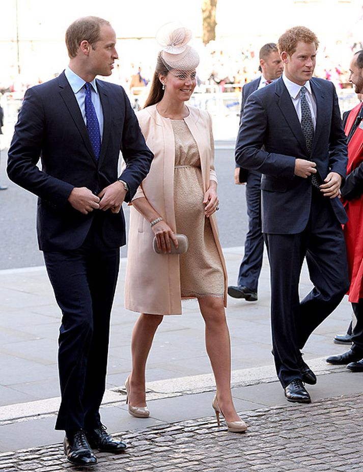 Hertogaynjan Kate Middleton á von á barni og það eru fleiri spenntir en móðirin verðandi.
