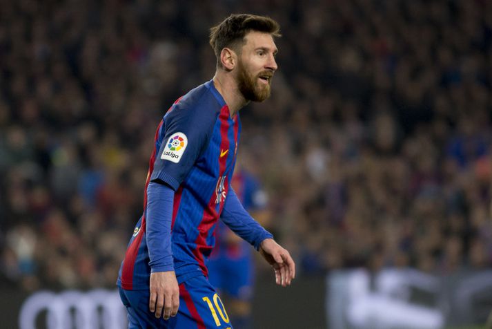 Lionel Messi skoraði í leiknum.