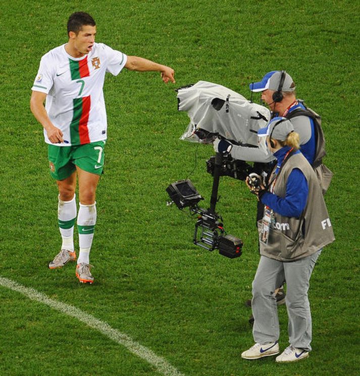 Cristiano Ronaldo átti eitthvað ósagt við umheiminn eftir leikinn í gær.