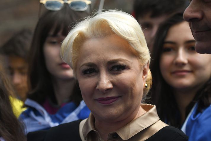 Viorica Dancila tók við embætti forsætisráðherra í ársbyrjun 2018.