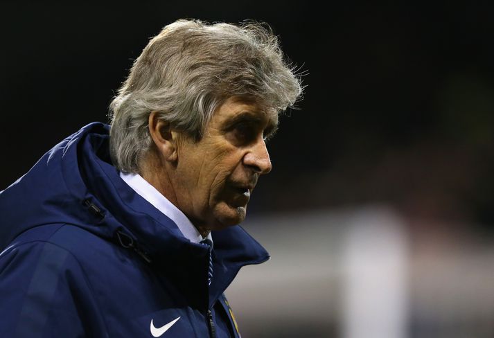 Pellegrini niðurlútur á hliðarlínunni í dag.