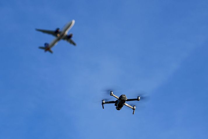 DJI drónar eru einna vinsælastir.