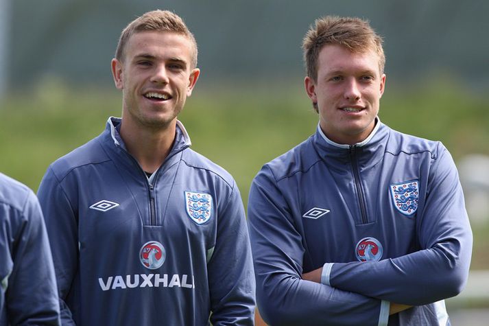 Henderson og Jones á æfingu í Danmörku
