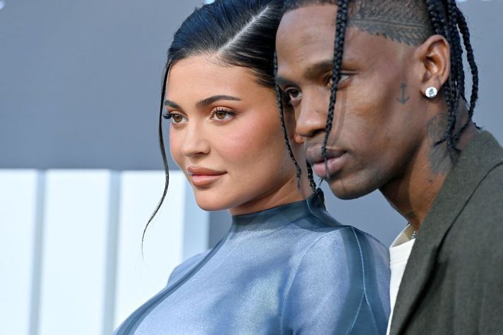 Kylie Jenner og Travis Scott eiga saman tvö börn.