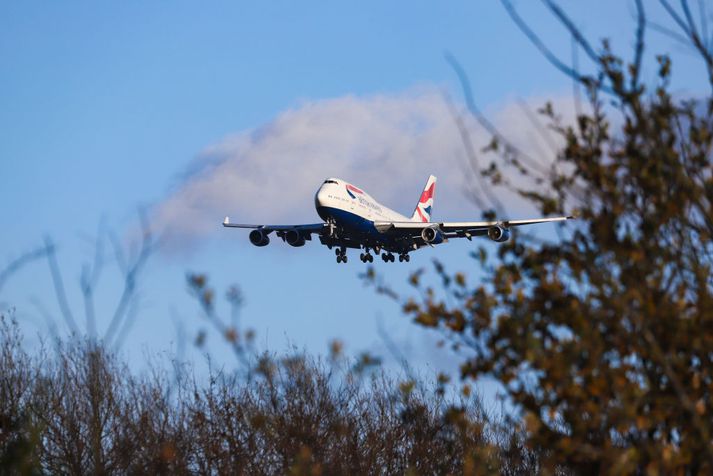 Vélin var af gerðinni Boeing 747-436.