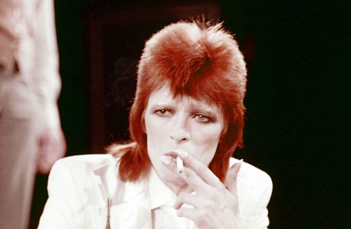 David Bowie á Ziggy Stardust árunum sínum.