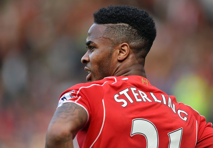 Sterling í leik með Liverpool.