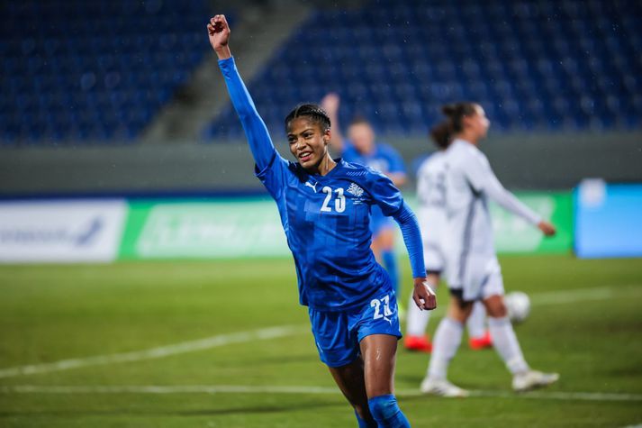 Sveindís Jane Jónsdóttir verður vonandi með íslenska liðinu á mótinu.