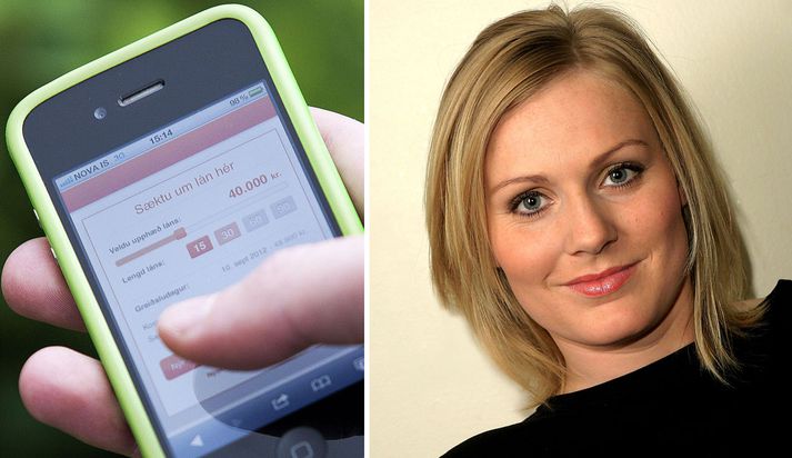 Eyrún Magnúsdóttir sagði frá skrifum sínum um smálánafyrirtæki í Bítinu á Bylgjunni í morgun