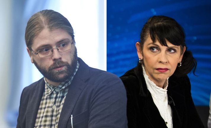 Helgi Hrafn Gunnarsson og Birgitta Jónsdóttir.