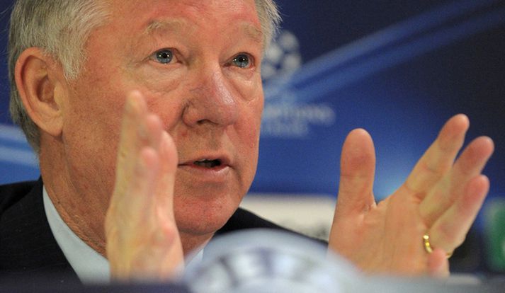 Sir Alex Ferguson, stjóri Manchester United.