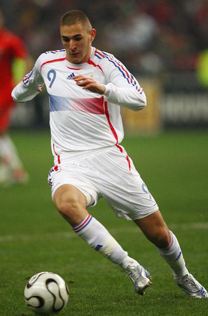 Benzema í leik með franska landsliðinu.