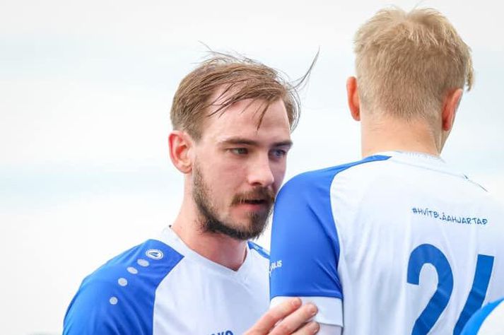 Stefán Þór Pálsson skoraði tvö marka ÍR í kvöld.