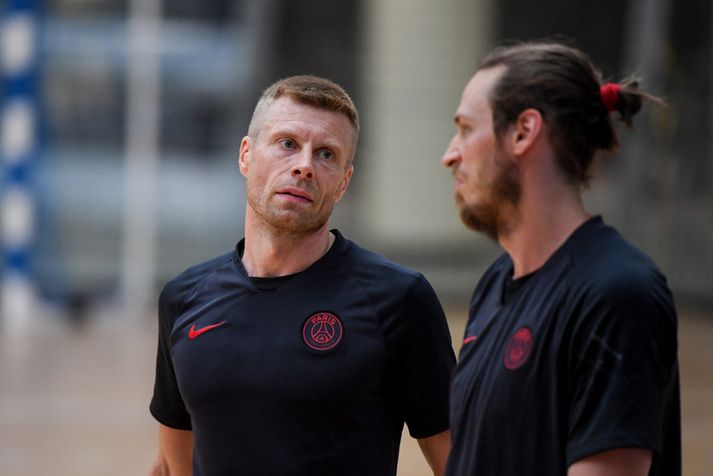 Guðjón Valur Sigurðsson vakti mikla lukku í æfingabúðum PSG fyrir tímabilið.